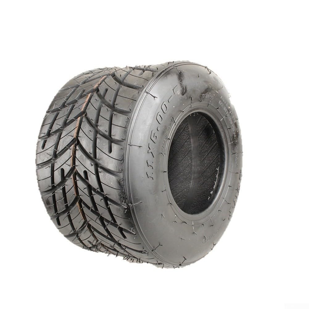 Neumático todoterreno de 11 x 7.10-5 con construcción de goma de 4 capas para carreras de deriva y alta capacidad de carga de hasta 1000 libras, rueda exterior de vacío antideslizante negra, pieza de