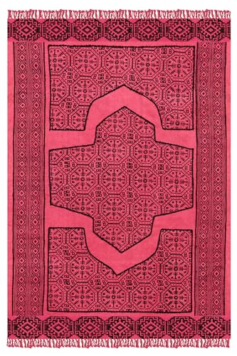 Tapis en coton imprimé main lavable grand confort pour salon chambre et terrasse - 2