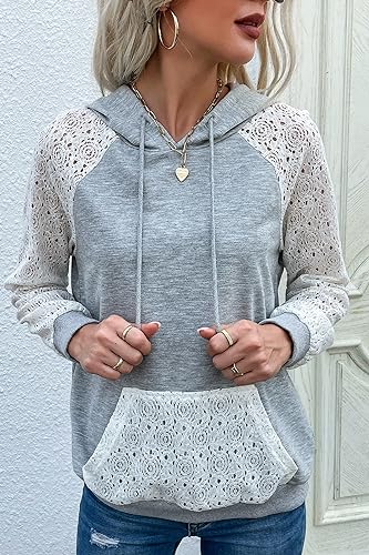 Image of HVEPUO Tie Dye Print Hoodie Long Sleeve Drawstring Pullover Tops Loose Casual Sweatshirt For Women(S-XXL)