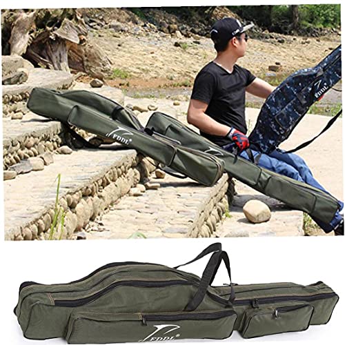 Hemore Sac de Stockage de pêche, Sac de pêche extérieur Poiserie de pêche Portable Sac de Rangement 2 Couches pignon… - Image 5