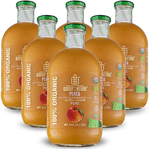 Natural Organic Peach Juice AllNatural, Cold Pressed Pure