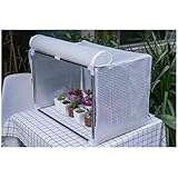 「FLYKING」ビニールハウス ミニ温室 ガーデン温室 (60/80/100/120cm*30/40*30/40cm) 折りたたみ 園芸用ビニールハウス 防水 小型 家庭菜園 植物保温用 (A-60*40*40cm)