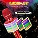 BONAOK Wireless Bluetooth Karaoke Microphone with controllable LED Lights, 4 in 1 Portable Karaoke Machine Mic Speaker for All Smartphones, Birthday Holiday Party Gifts for Kids & Adults(Q36 Red)