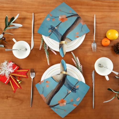 Servilletas de tela Bird multicolor pack x6 20x20 in miniatura 5