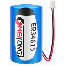 1 PCS 3.6V 19000mAh Lithium Battery for ER34615 Non Rechargeable with 2.54 Plug