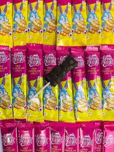 OYOY Osterhasen am Stiel I 25x 15g I Schokolollies Osterhase I Osterschokolade I Osterkorb Schokolade (MHD 31.01.2026)