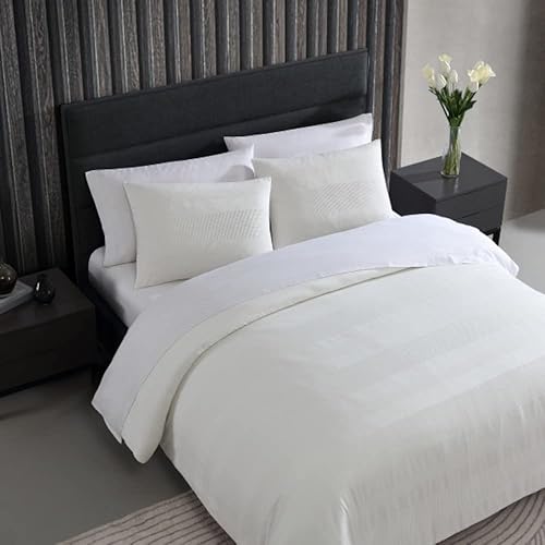 Miniatura 3 de Vera Wang - Juego de funda de edredón tamaño Queen, ropa de cama de algodón de lujo con fundas a juego, decoración del hogar para todas las