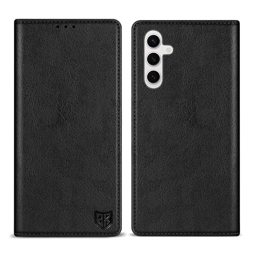 Image of ZZXX for Galaxy S23 FE Wallet Case Strong Magnetic 6.4 inch,Black