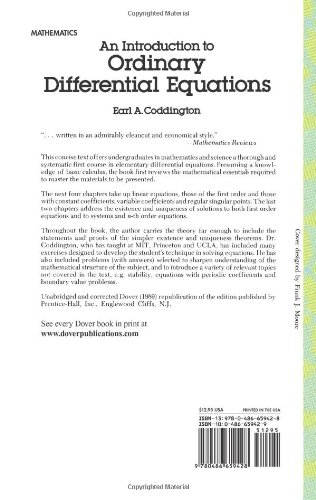 An Introduction to Ordinary Differential Equations (Dover Books on Mathematics) - Image 2
