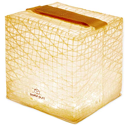 Solight Solar Puff Portable Compact LED Solar Lantern, Warm White