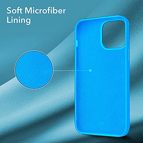 Image of LIRAMARK Liquid Silicone Soft Back Cover Case for Apple iPhone 13 Mini (5.4 Inch) (Sky Blue)