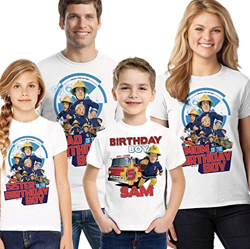 Personalized Fireman Birthday Shirt3