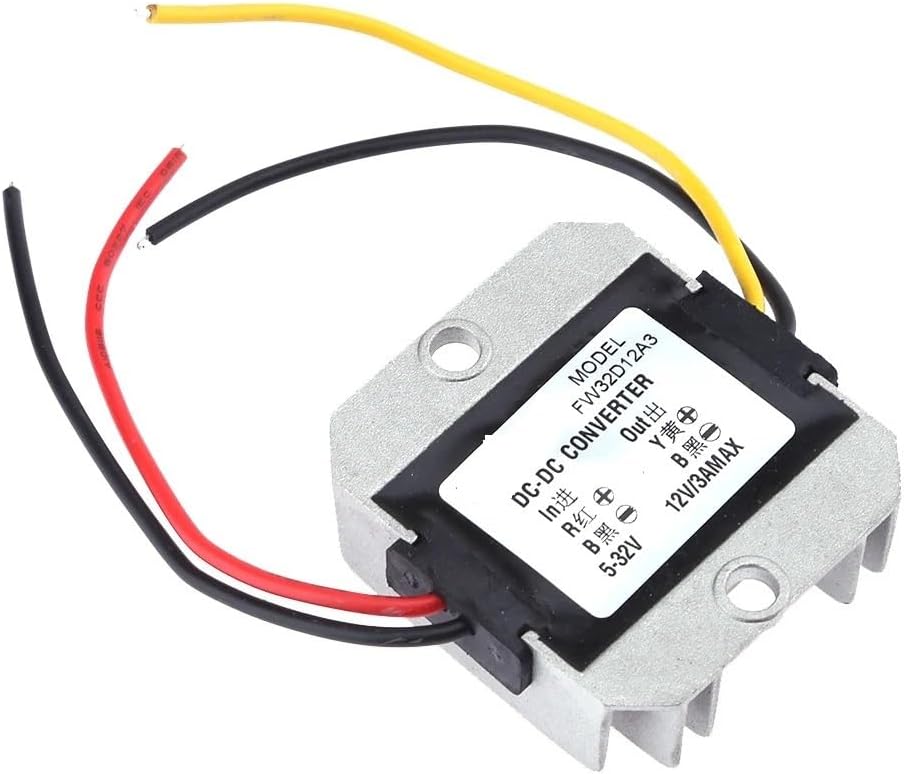 DC-DC 5-32V to 12V 3A Voltage Stabilizer Power Converter Regulator Intelligent Boost Depressurization Heat Dissipation