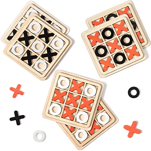 Juego de Mesa Tic Tac Toe de Madera 6 Piezas miniatura 5