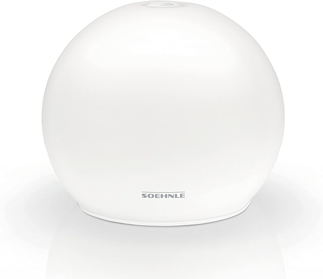 Soehnle Aroma Diffuser Venezia, designerski dyfuzor zapachowy z techniką nebulizacji ultradźwiękowej, nebulizator z zestawem kolorów LED i zbiornikiem 100 ml, dyfuzor olejków zapachowych