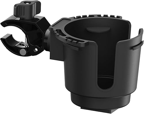 Portavasos con abrazadera de aluminio de 0.6 a 1.5 pulgadas, soporte para bebidas para ATV, motocicleta, bicicleta, silla de ruedas, carrito de