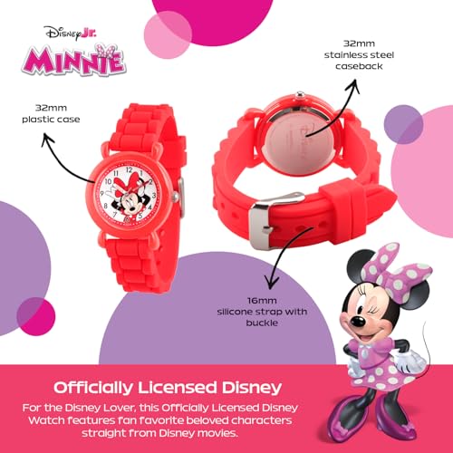 Disney Reloj WDS000138 analógico de cuarzo con correa de silicona infantil 3