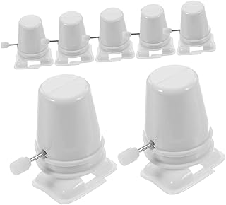 ERINGOGO 7 Piezas Accesorios para Robots Mecánicos Juguete De Cuerda Bricolaje Juguete De Cuerda Pies para Caminar Terminar Caminando Mecanismo Aparato De Relojería El Plastico Blanco
