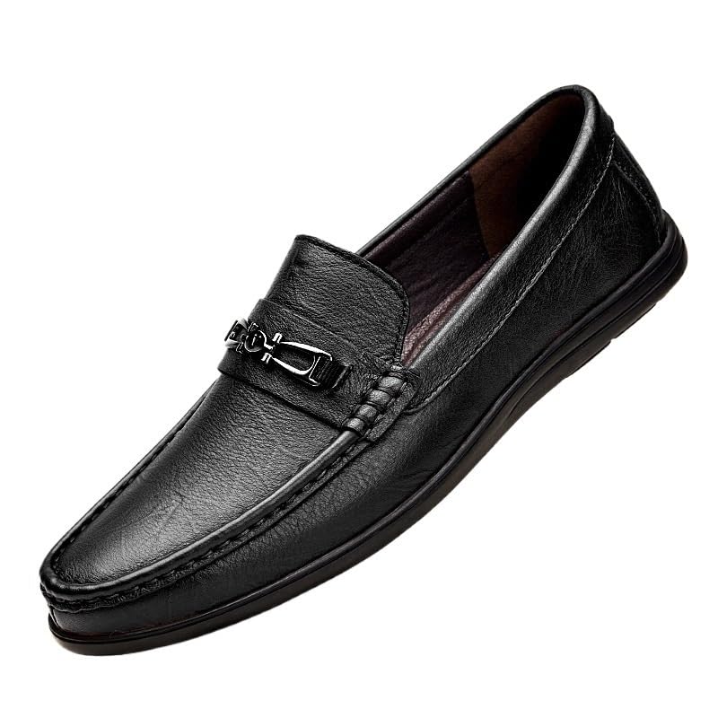 Men's Dress Oxford Shoes Vegan Leather Outdoor Slip On Pointed Toe Non Slip Low Top Anti-Slip Business