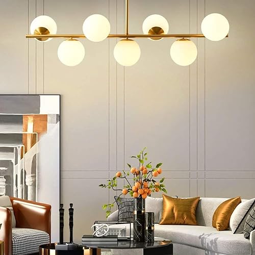 Image of Wall Lamp Chandelier Pendant Light, Home Decor for Bedroom, Living Room, Hallway, Cafe, Hotel, Restaurant (7 Light White Hanging LAMP with LED Bulb Pack of 1)