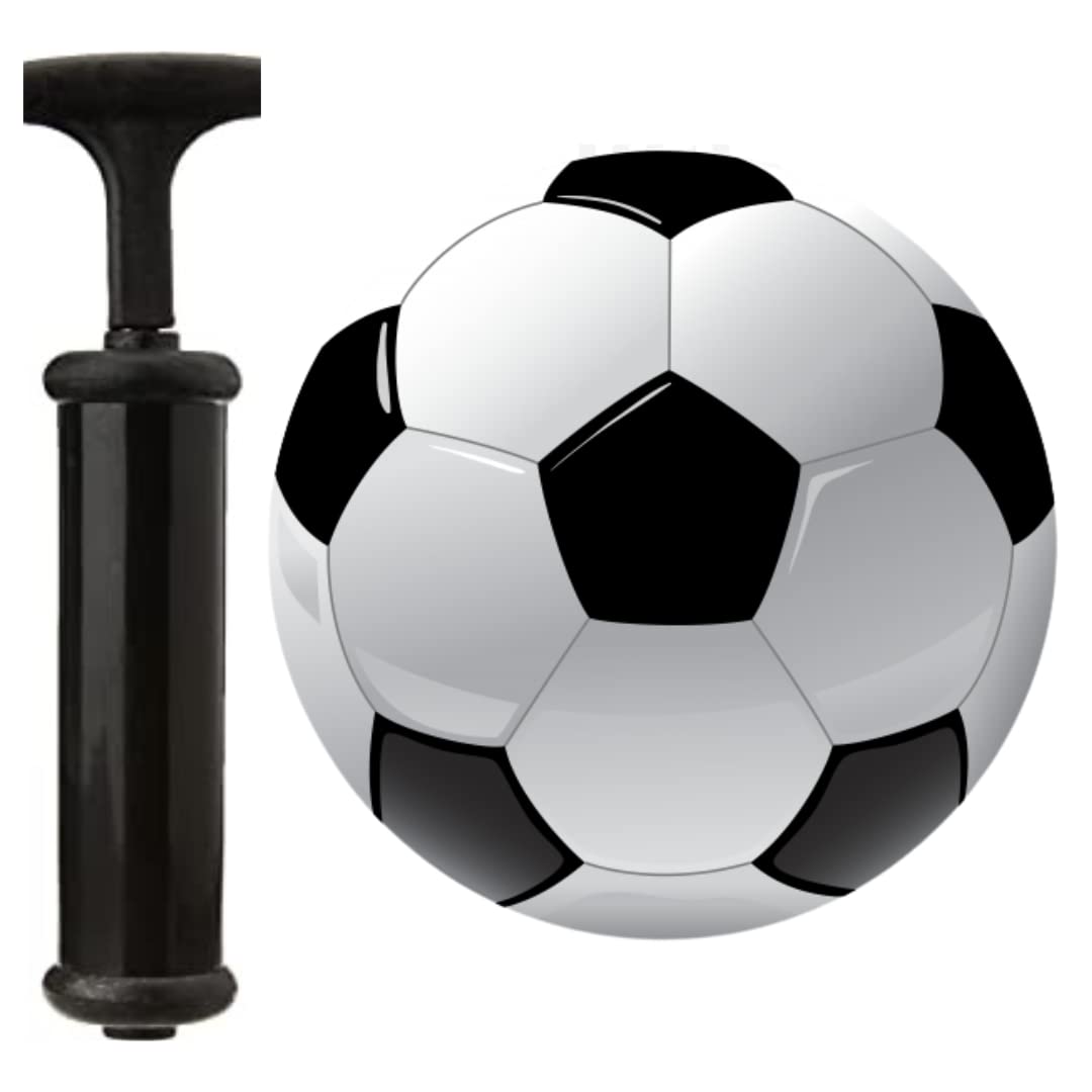 PRISAMX New Morden Black & White Football with Extra Fine & Furnished Quality, Size (5), Pack of 1, with Pump & Needle (B0C593SHS4) Amazon Price History, Amazon Price Tracker