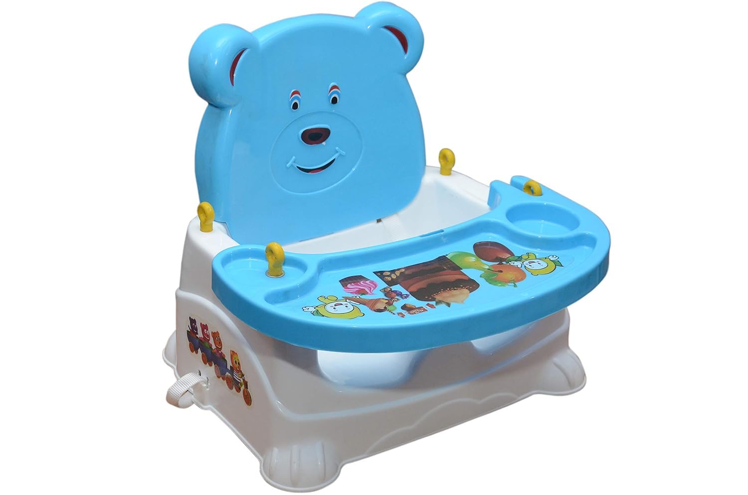 PamPam 6-in-1 Baby Booster Chair, Multi-Functional High Chair, Feeding Seat, Bath Seat, Car Seat, Blue