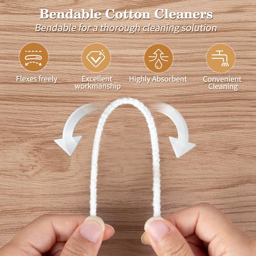 Scotte Pipe Cleaners Bendable Cotton Rod Smoking Pipe Cleaning Tool Great Tobacco Pipe Smoking Accessories-100 Pieces - Image 6