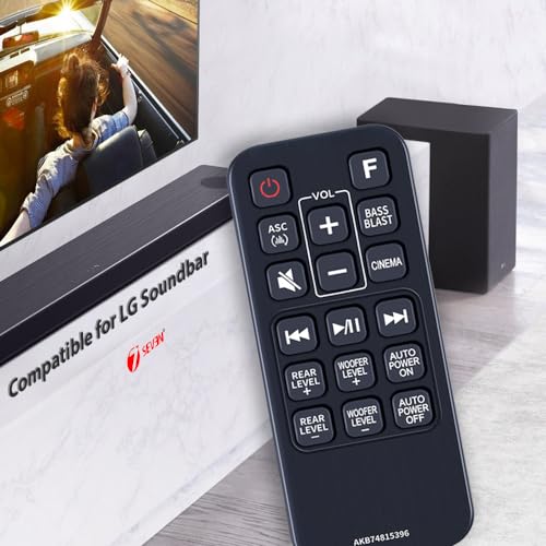 Image of 7SEVEN Compatible for Lg Soundbar Remote Control Original AKB74815396 Model Match Exactly Key by Key to Replicate Performance as Like Genuine Control