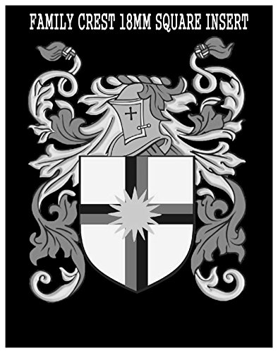 Abridor de letras para oficina con escudo del apellido de los brazos grabado 3
