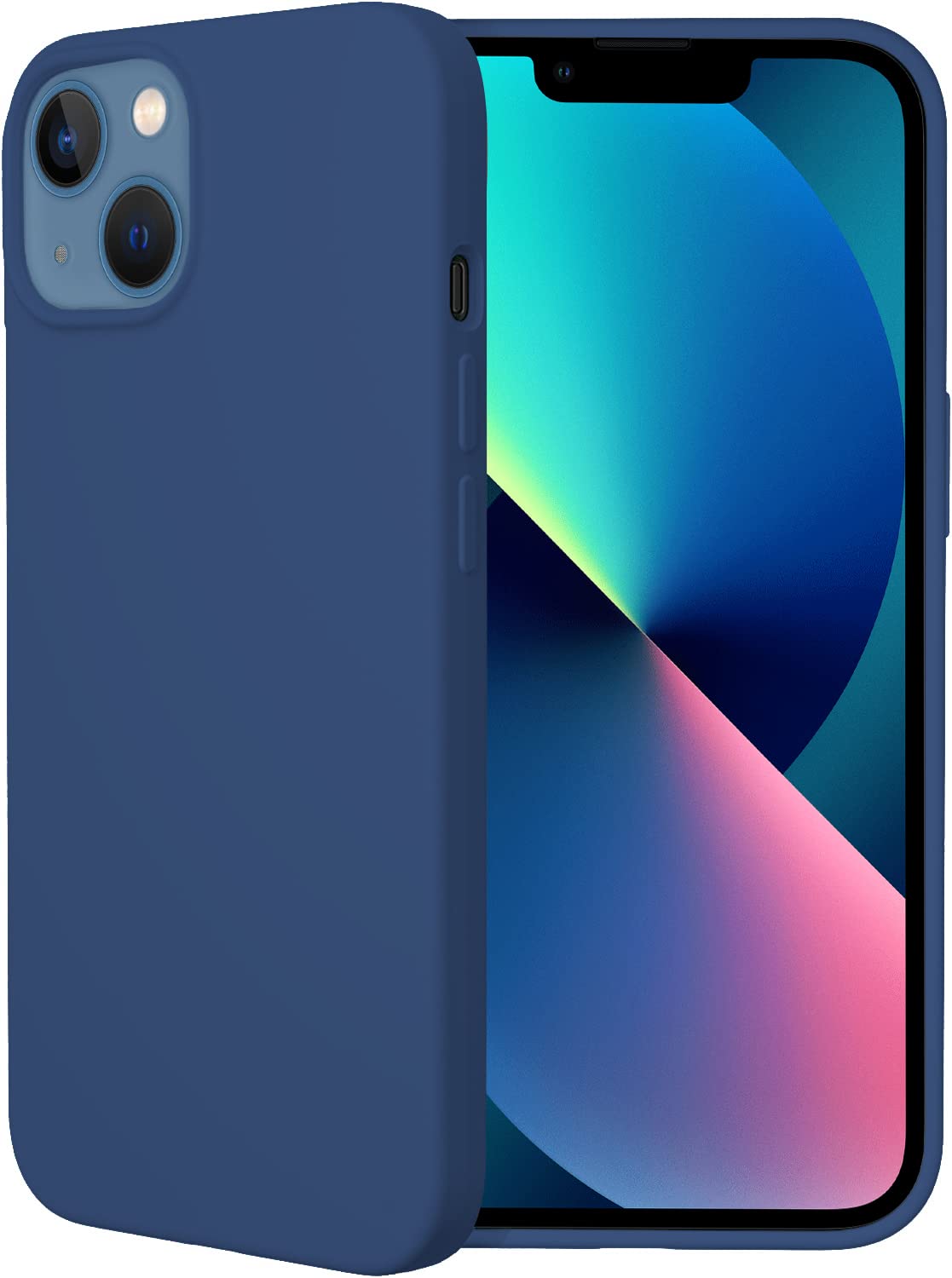 LOXXO ® Microfiber Liquid Silicone Gel Rubber Candy Non-Slip Full Body Back Cover Compatible for IPhone 13 Mini (2021), 5.4 Inch - Blue (B09H315XY5) Amazon Price History, Amazon Price Tracker