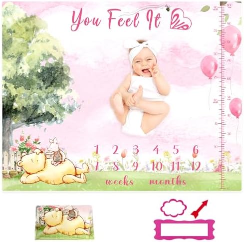 Baby Growth Blanket Winnie The Pooh Blanket Baby Milestone Blanket