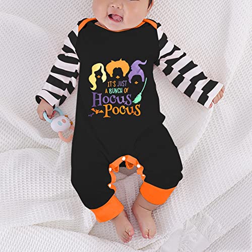 CM C&M WODRO Newborn Infant Baby Girl Halloween Hocus Pocus Romper Jumpsuit Long Sleeve Onesie Bodysuit Outfits Clothes2