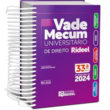 Capa do livro Vade Mecum Universitário De Direito Rideel - 33º Edição - 2024 - 2º Semestre