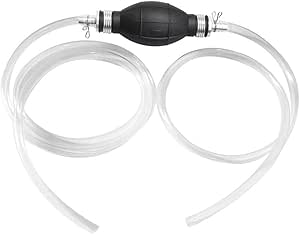 Anxingo Gas/Oil/Fuel/Gasoline/Water/Liquid Transfer Siphon Pump, Fuel Transfer Pump with 2 Eco-Friendly Hose, Gas Siphon Pump Hose