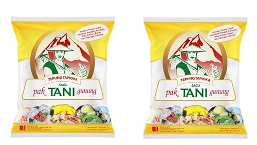 Tapioca Flour Tepung Tapioka Cap Pak Tani Gunung 1.1lb (Pack of 2) - Product of Indonesia