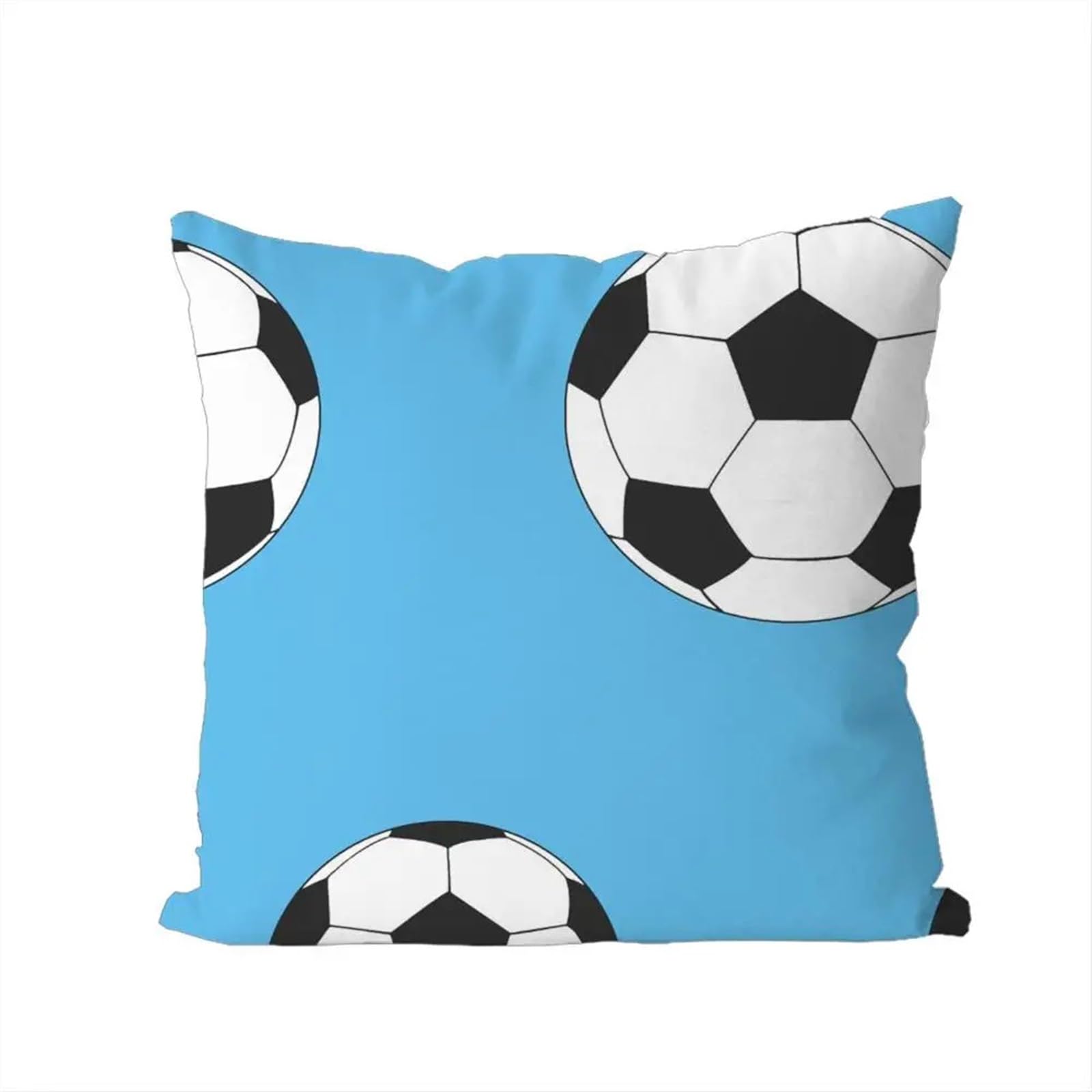 GIYXHU Football Pillow For Car Sofa Decorative Home Double-sided Print Plush Square Throw Cushion for Sofa(Color1)