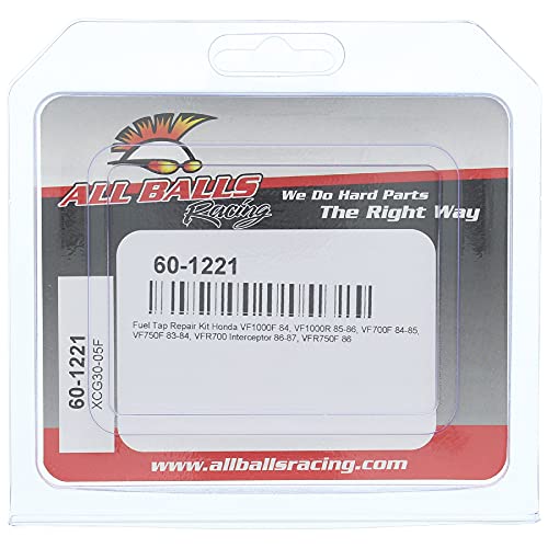 Image of All Balls Racing Fuel Tap Repair Kit 60-1221 Compatible With /Replacement For Honda VF1000F 1984, VF1000R 1985-1986, VF700F 1984-1985, VF750F 1983-1984, VFR700 Interceptor 1986-1987
