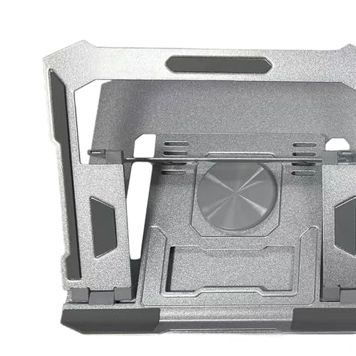 Support ordinateur portable pivotant en aluminium avec base en silicone