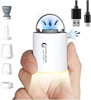 Vista 9 de FLEXTAILGEAR Tiny Pump X - Bomba de aire portátil de tamaño ultrapequeño - luz de campamento, con batería de 1300 mAh, recargable por USB