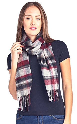 100% Lambswool wool Men and Women Solid Pashmina Scarf