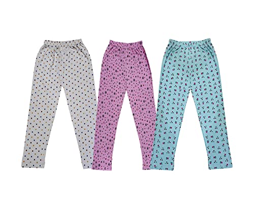 Image of KAYU Kids 100% Cotton Printed Capri for Girls - Regular Fit [Pack of 3]
