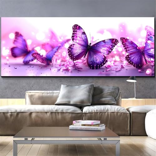 Peinture diamant papillon pour personnaliser et illuminer un mur sombre