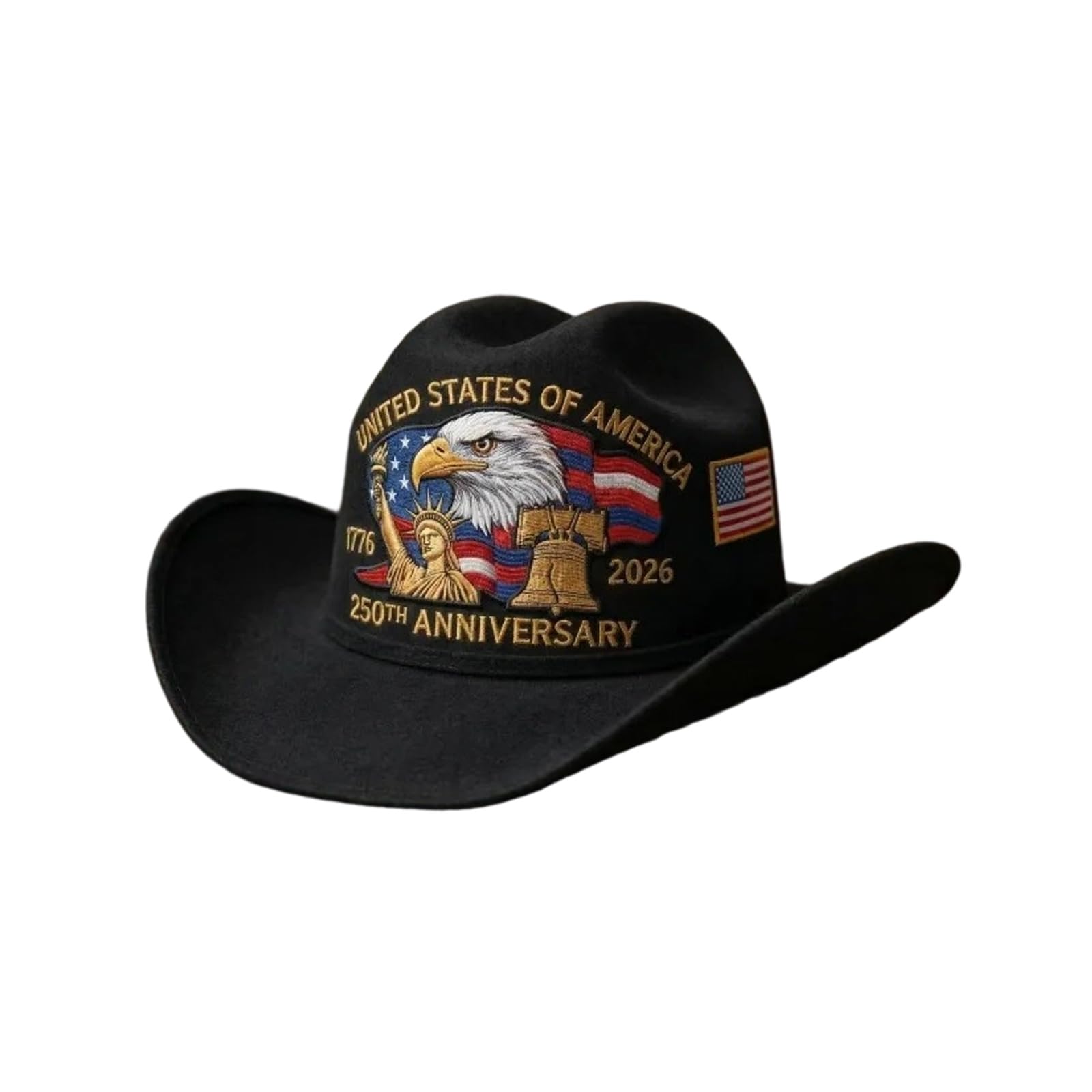 Cazstyk Black 250Th Americans Independence Day Commemorative Hat Stylish Party Accessory For Festivals And Outdoor Event Nationalistic Celebration Cap