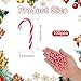 Candy Cane Christmas Decorations,100Pcs Mini Fake Peppermint Candy Cane Ornaments for Xmas Tree, Red and White Plastic Hanging Canes Ornament Vase Filler for Xmas Home Crafts Party Decor Supplies