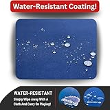 The Gaming Mat Company Poker, Dominoes, Bridge & Mahjong Table Mat - Blue 33" x 33" Premium Gaming Mat- Cards Playmat- Card Gaming Mat Table Top Cover Topper Card Game Mat Square Mahjong Table Cover - Image 4