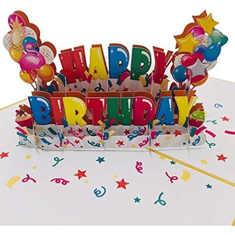 Happy Birthday Pop Up Card by DEVINE Popup Cards | 3D Birthday Card for Kids Mum Dad | Pop Up Greeting Cards | Pop Up Birthday Cards for Women | 3D Cards Pop Up Cards All Occasion | 3D Card Love Funny Cover