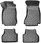 Croc Liner Floor Mats Front and Rear All Weather Custom Fit Floor Liner Compatible with Audi A4 (2017-2022)