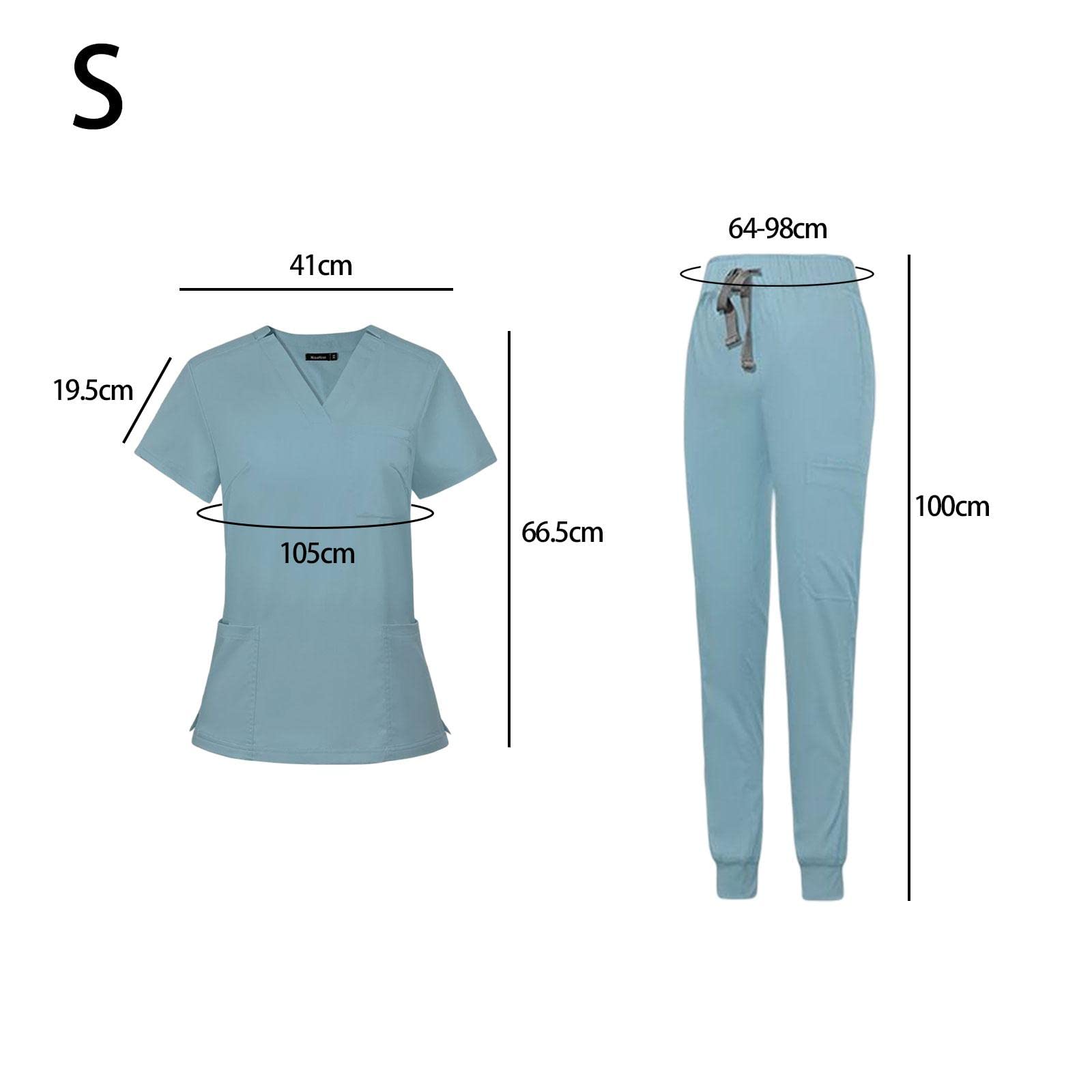 APLVFFZH Female Scrub Set Comfortable V Neck Soft Short Sleeves Breathable Nurse Workwear Xl Dd78d699 1bfa 49a3 9d43 2170abe2170f.0d07cb834b6f88639112c5202d632977
