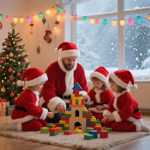 Disfraz completo de Santa para niños talla Small miniatura 7