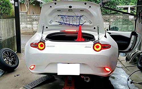 iJDMTOY Lámpara LED trasera roja/blanca para Mazda MX-5 2016+ miniatura 4